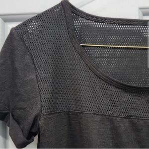 NWOT SO Perfect Active Tee Black Mesh XS